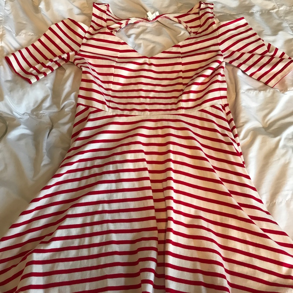Red Stripped Dress